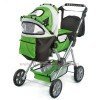 Road Star doll pram 85 cm - Bayer Chic 2000 - Green and Black with butterfly