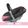 Car Seat for dolls of 46 cm - Bayer Chic 2000 - Coral-Grey