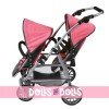 Vario twin Pushchair 79 cm for dolls - Bayer Chic 2000 - Coral-Grey