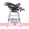 Doll High Chair for dolls to 55 cm - Bayer Chic 2000 - Navy-Grey