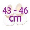 Complements for Así doll 43 to 46 cm - White shoes for María, Pablo, Leo and Limited Series doll
