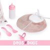 Complements for Así doll 43 cm - Bib and bag set with feeding accessories
