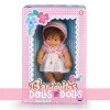 Barriguitas Classic doll 15 cm - Brunette baby girl with dress