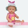 Outfit for Nenuco doll 35 cm - Pink swimsuit with green hat