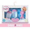 Shoes and accessories for Nenuco doll 35 cm - White shoes with pink bow and headband