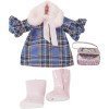 Outfit for Götz doll 45-50 cm - Combo Blue Check