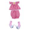 Outfit for Lalaloopsy doll 31 cm - Pink striped pajamas