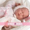 Llorens doll 40 cm - Sleeping Lala with doll carrycot-changer