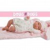 Llorens doll 42 cm - Lala with pink sleeping-bag changer