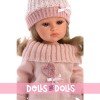 Llorens doll 37 cm - Daniela with pink winter outfit