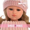 Llorens doll 37 cm - Daniela with pink winter outfit