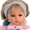 Llorens doll 37 cm - Daniela with pink and blue outfit