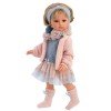 Llorens doll 37 cm - Daniela with pink and blue outfit