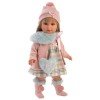 Llorens doll 40 cm - Tina with plaid outfit