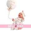Llorens doll 42 cm - Newborn Mimi Smiles with balloon
