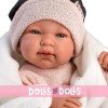 Llorens doll 43 cm - Newborn Tina with star blanket