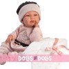 Llorens doll 43 cm - Newborn Tina with star blanket