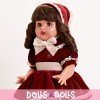 Mariquita Pérez Doll 50 cm - Velvet bourdeos outfit 