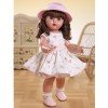 Mariquita Pérez doll 50 cm - With flowers printed dress and hat