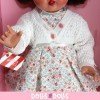 Mariquita Pérez doll 50 cm - Flowers printed dress with beige jacket