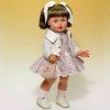 Mariquita Pérez doll 50 cm - Flowers printed dress with beige jacket