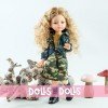 Paola Reina doll 32 cm - Las Amigas Articulated - Manica with military print outfit