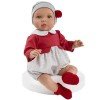 Así doll 46 cm - Leo with grey flowers romper and red chest