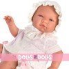 Así doll 43 cm - Maria with pink laced baby outfit 