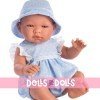 Así doll 43 cm - Pablo with white dotted blue dress