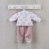 Outfit for Así doll 36 cm - Pink elephant pajamas for Alex doll