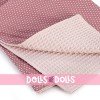 Complements for Así dolls - Pink blanket with white stars