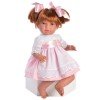 Así doll 46 cm - Noor with pink dress and white smock