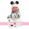 Llorens doll 35 cm - Bimba panda with sleeping bag