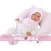 Llorens doll 42 cm - Crying Mimi with pink moon