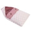 Complements for Así doll 36 cm - Medium pink sleeping bag with white stars