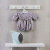 Outfit for Así doll 43 cm - Flower romper with ruffle and mint green hat for Pablo doll
