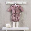 Outfit for Así doll 40 cm - Printed jumpsuit and hooded jacket for Sabrina doll