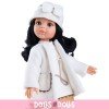 Paola Reina doll 32 cm - Las Amigas - Carina with white coat with hat