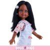 Paola Reina doll 32 cm - Las Amigas - Cleo with blue dungarees