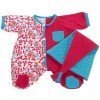Outfit for Rubens Barn doll 45 cm - Rubens Baby - Pink Pajamas