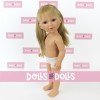 Vestida de Azul doll 33 cm - Paulina blonde with fringe, straight hair and ponytail without clothes