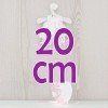 Outfit for Así doll 20 cm - White and pink organza dress for Bomboncín doll