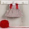 Outfit for Así doll 36 cm - Flower print dress for Guille