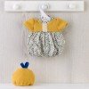 Outfit for Así doll 36 cm - Blue and mustard flower romper for Guille doll