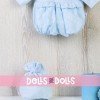 Outfit for Así doll 36 cm - Light-blue vichy romper with chest for Guille