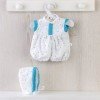 Outfit for Así doll 36 cm - Blue stars romper for Koke doll