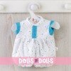 Outfit for Así doll 36 cm - Blue stars romper for Koke doll