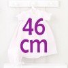 Outfit for Así doll 46 cm - Stitched piqué pink baby's dress for Leo