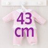 Outfit for Así doll 43 cm - Pink bunny tracksuit for María doll