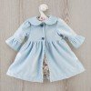 Outfit for Así doll 57 cm - Light blue coat for Pepa doll